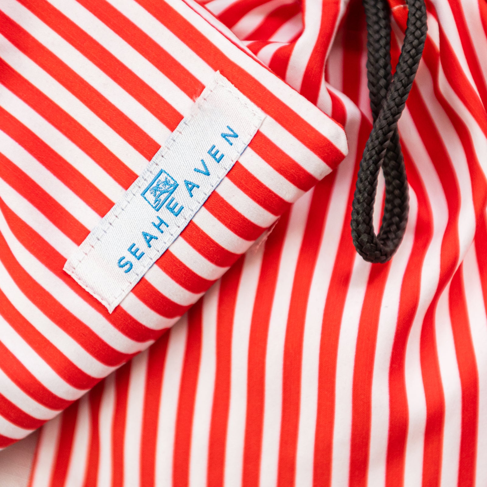 Men's Red Stripe Swim Shorts
