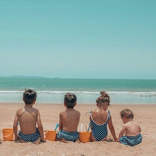 Boys Polka Dot Swim Shorts