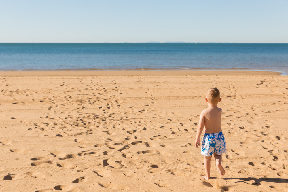 Boys Blue Palm Shorts