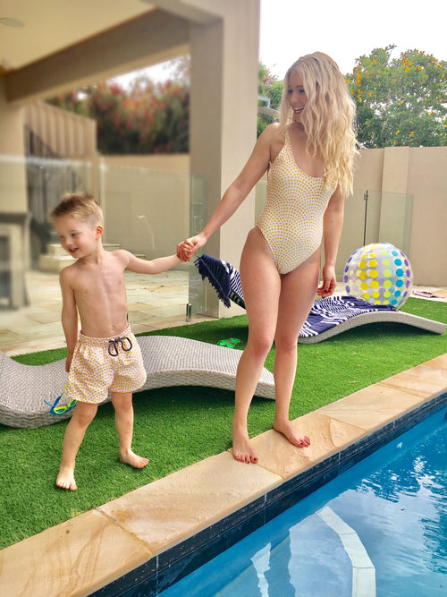 Boys Lemon Drop Swim Shorts