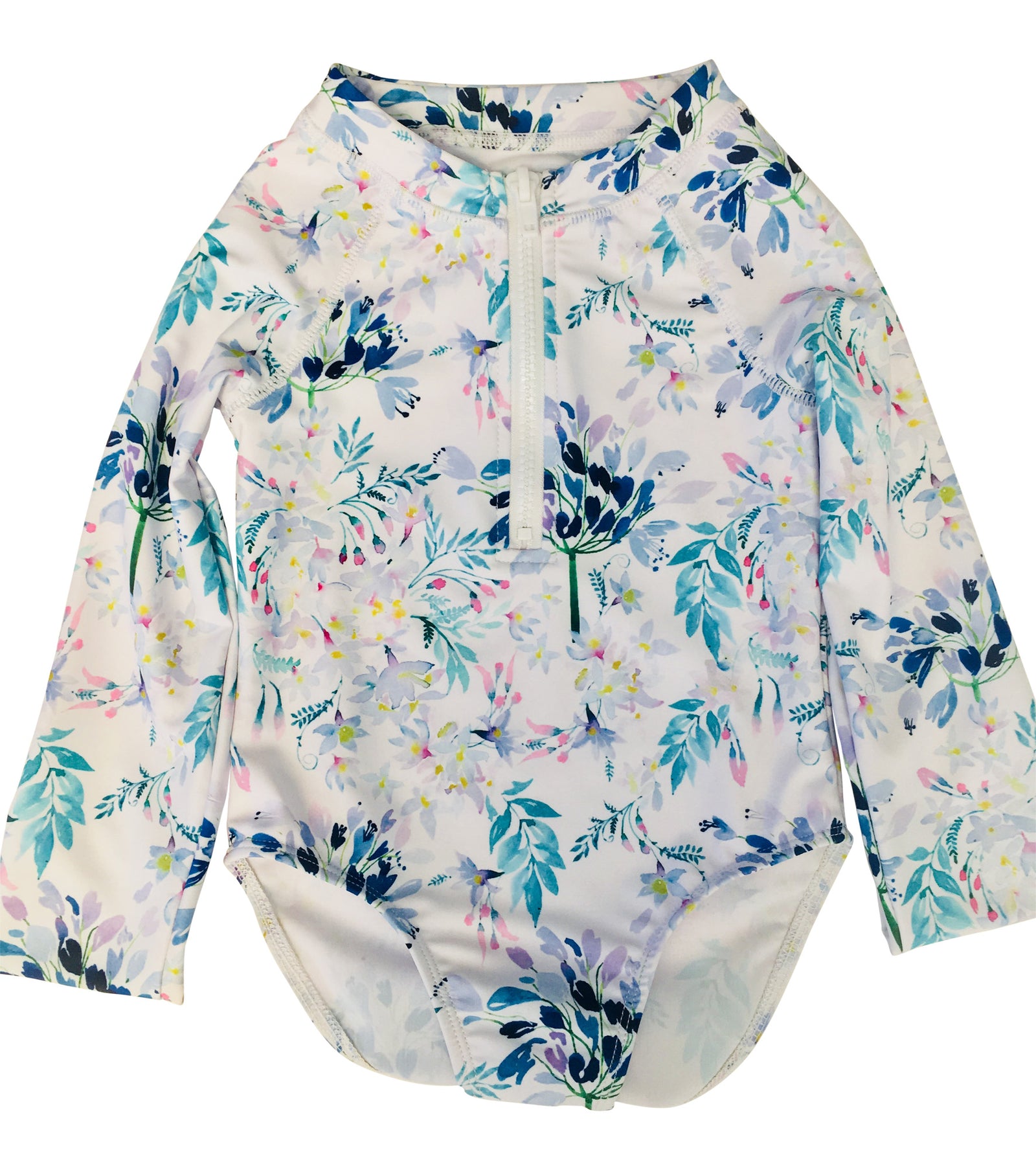 Girls Floral One Piece Swimsuit